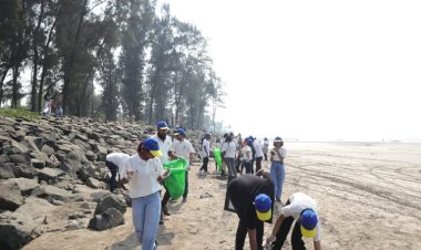 Cleanliness & Sensitization drive at Alibaug Beach