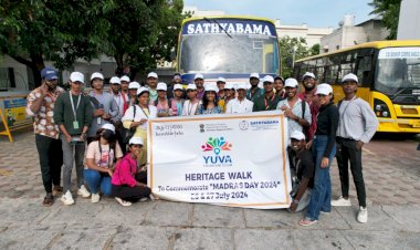 Engaging Young Minds: Yuva Tourism Club's Heritage Walk Celebrates Chennai's Rich History