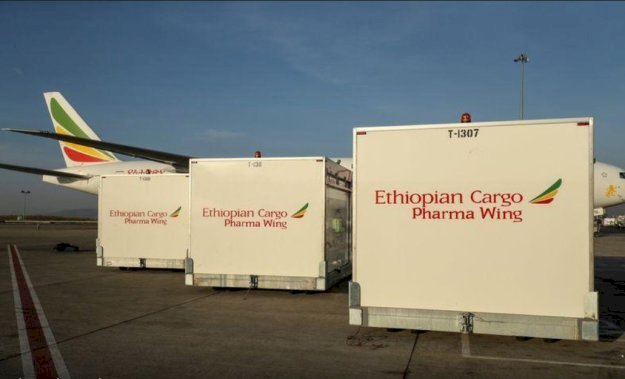 Ethiopian Transports COVID-19 Vaccines to African Countries